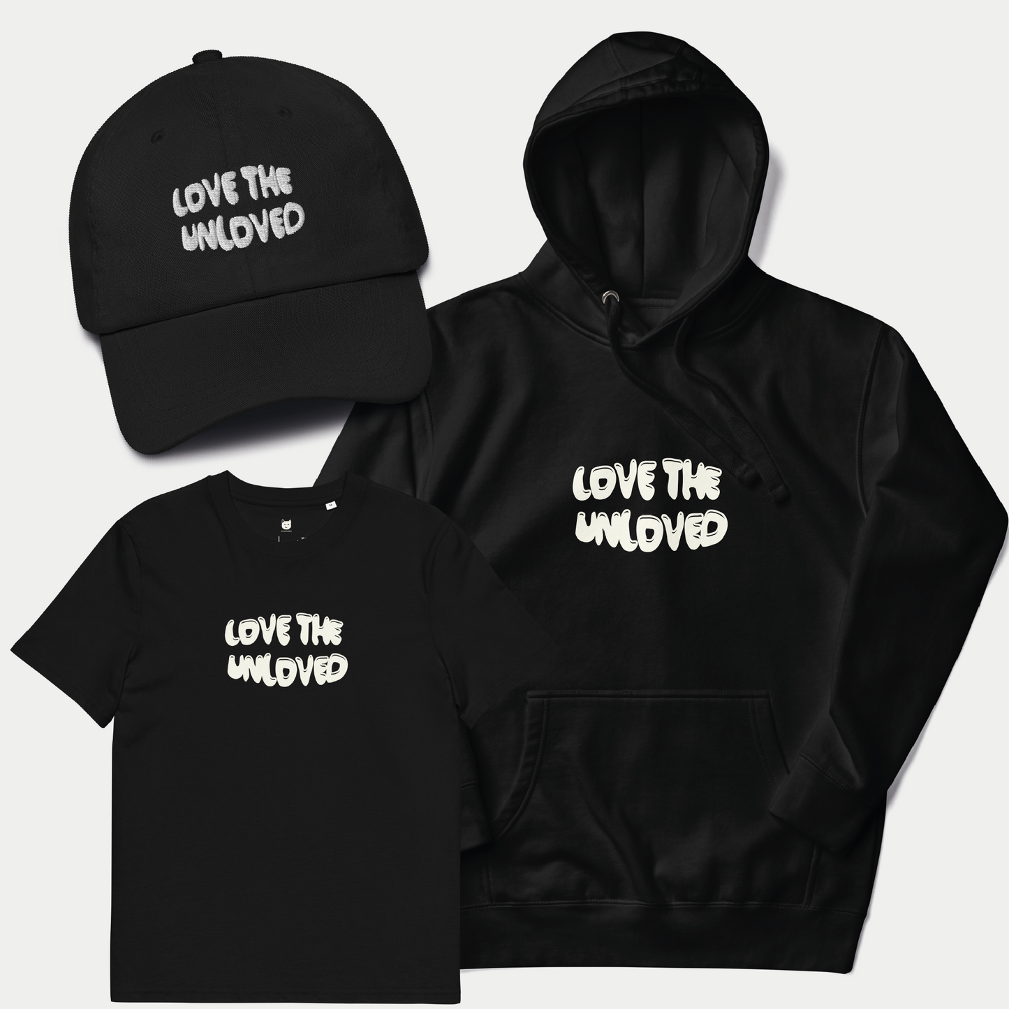 LOVE THE UNLOVED | Pack Totem T-shirt + Casquette + Hoodie