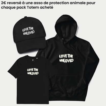 LOVE THE UNLOVED | Pack Totem T-shirt + Casquette + Hoodie